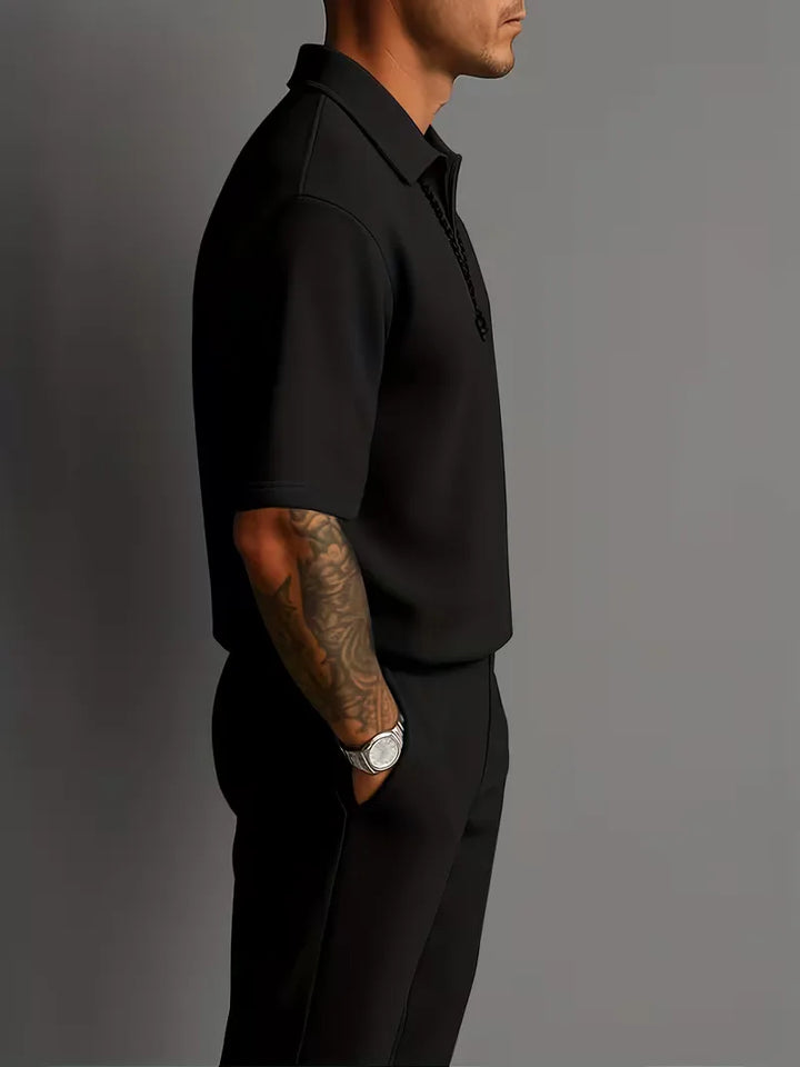 Men’s Casual Polo Trouser Set