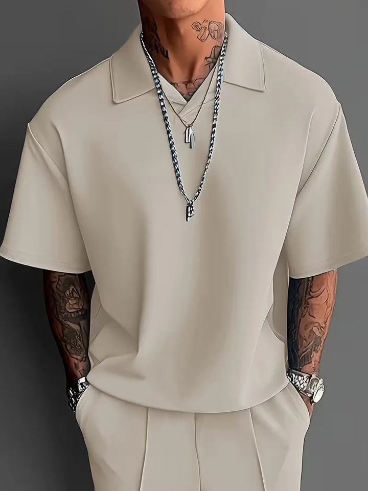Men’s Casual Polo Trouser Set