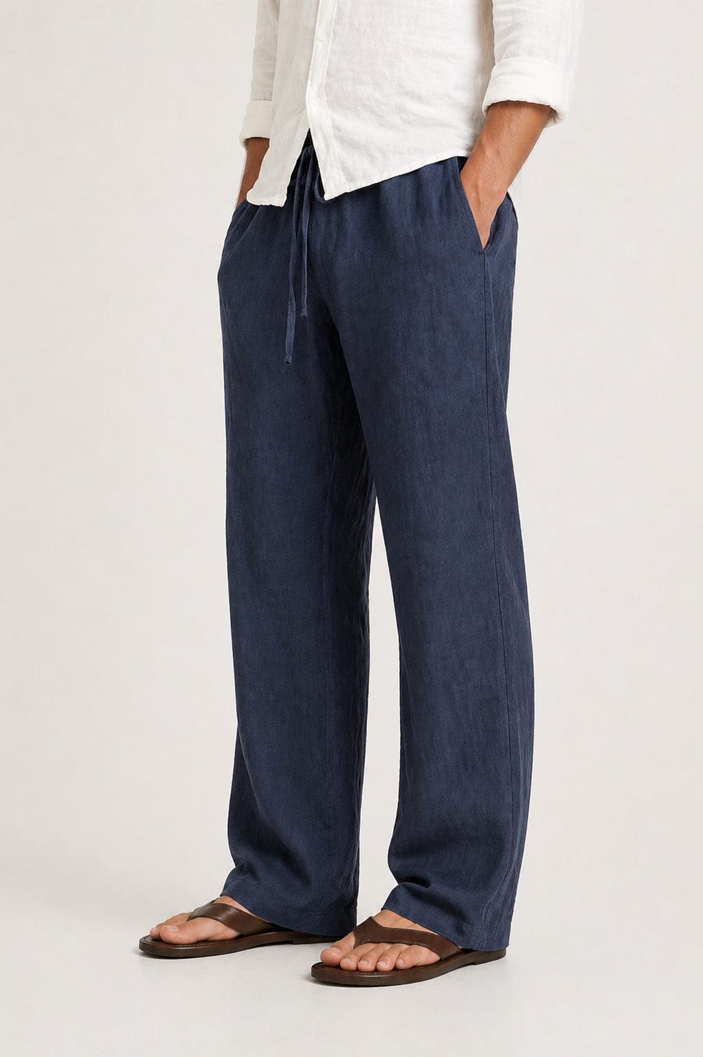 Men’s Comfortable Linen-Look Pants