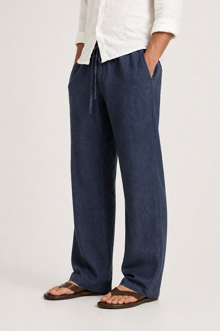 Men’s Comfortable Linen-Look Pants
