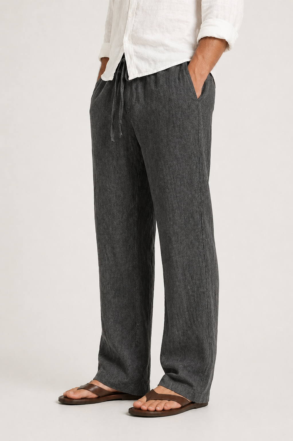 Men’s Comfortable Linen-Look Pants