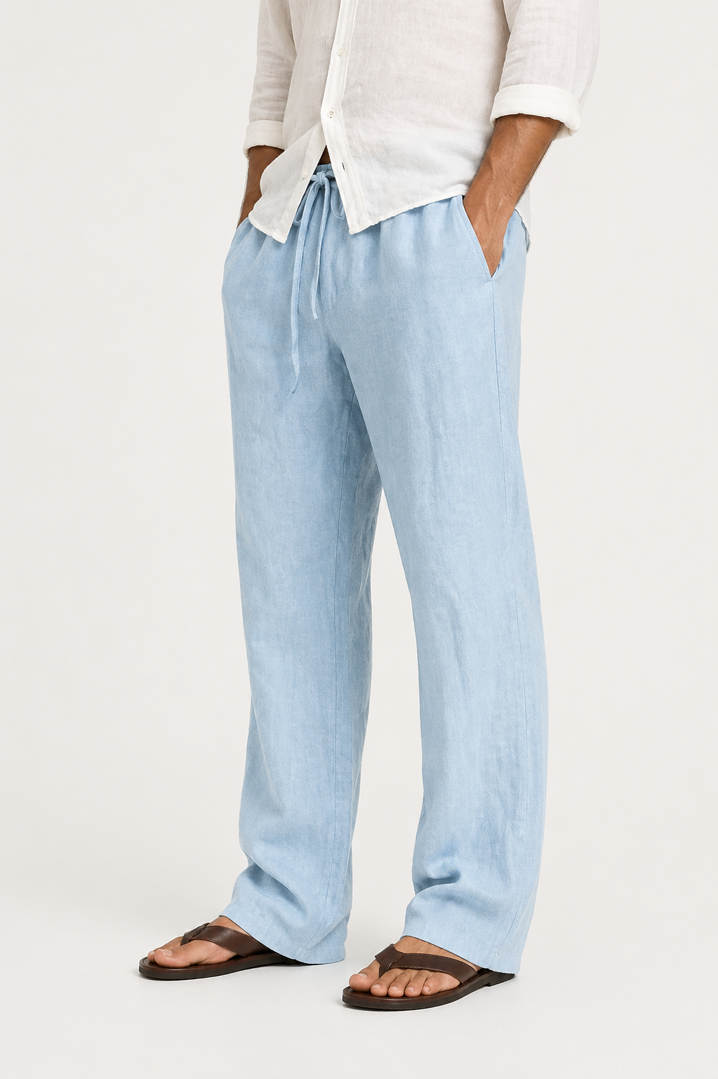 Men’s Comfortable Linen-Look Pants