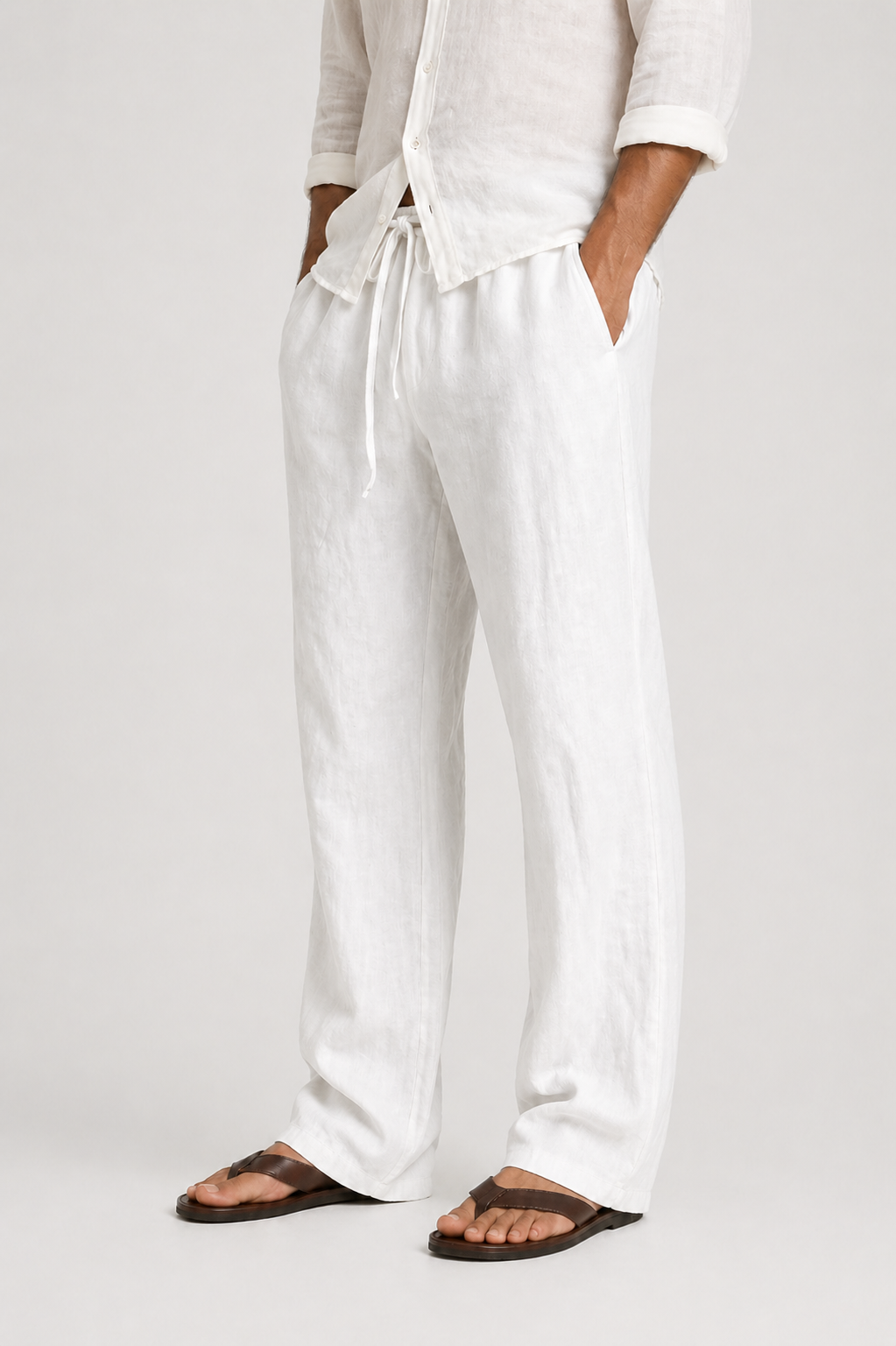 Men’s Comfortable Linen-Look Pants