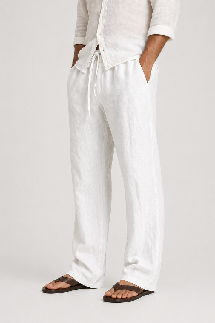 Men’s Comfortable Linen-Look Pants