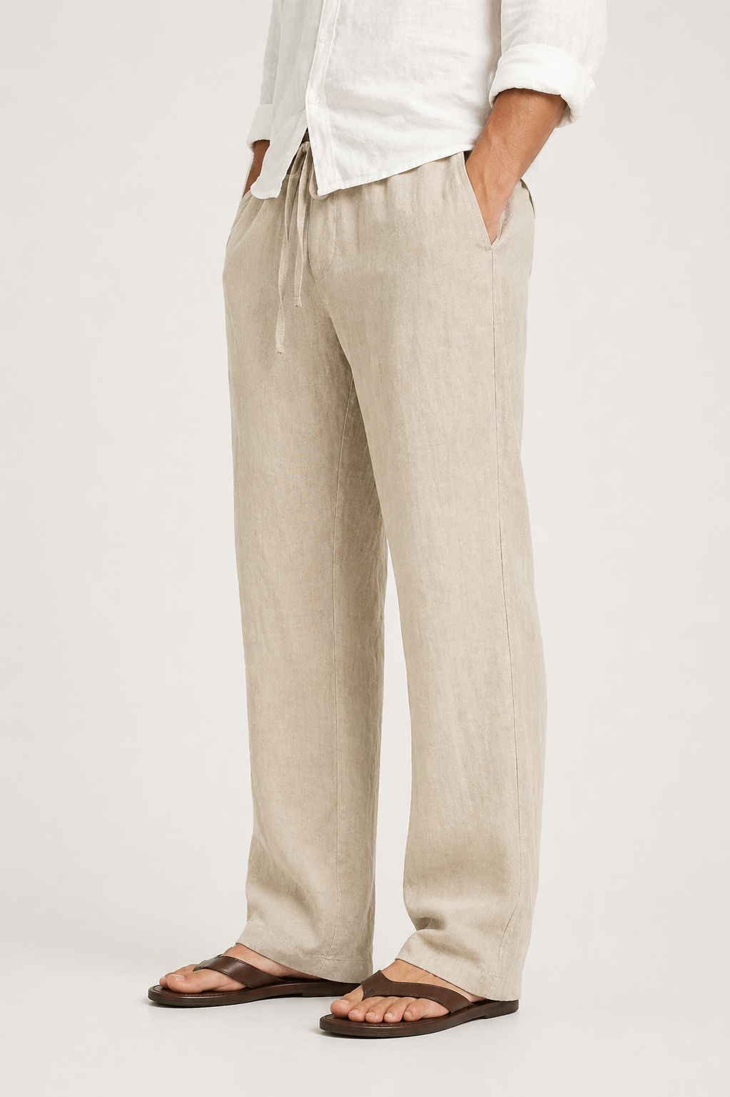 Men’s Comfortable Linen-Look Pants