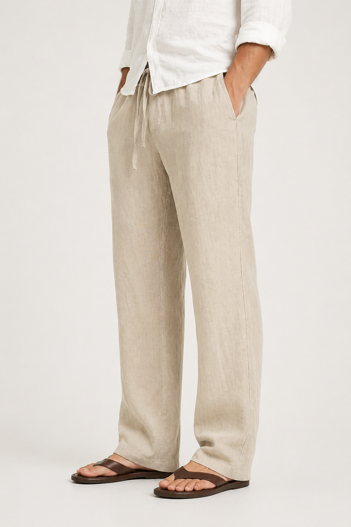 Men’s Comfortable Linen-Look Pants