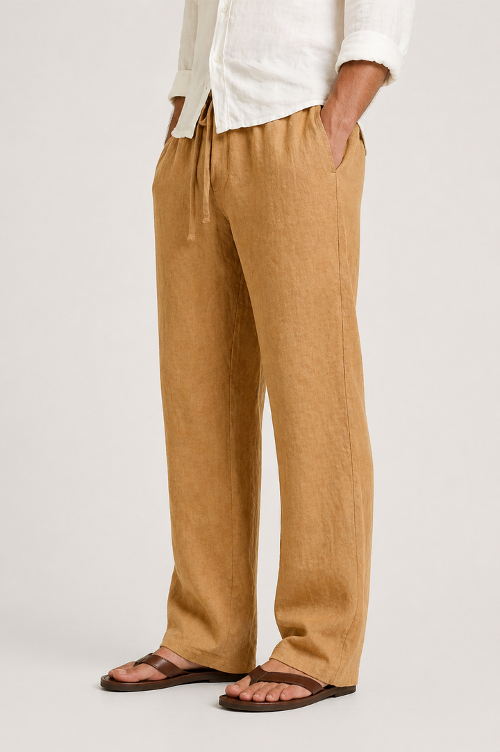 Men’s Comfortable Linen-Look Pants