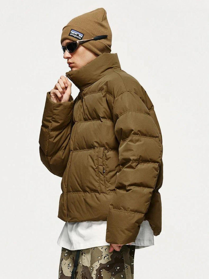 Men’s Cropped Zip Puffer Jacket