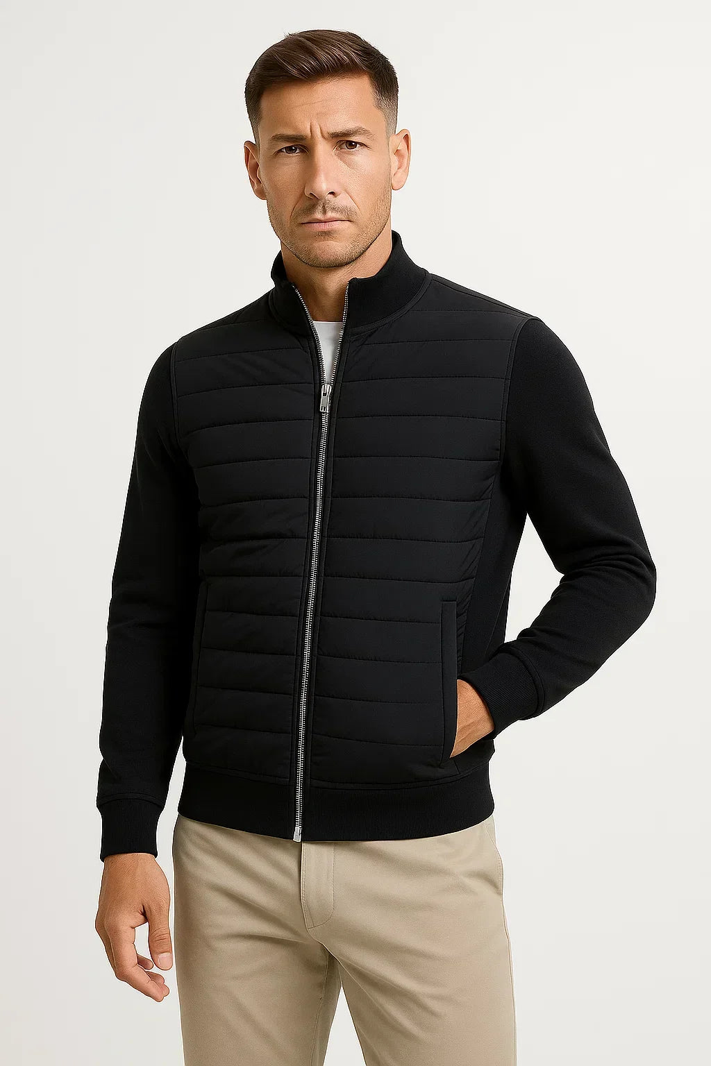 Men’s Hybrid Jacket for Transitional Weather