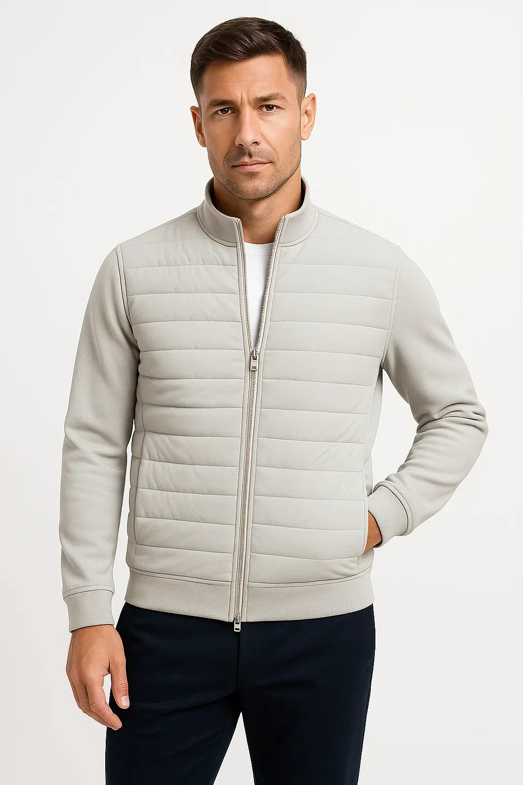 Men’s Hybrid Jacket for Transitional Weather