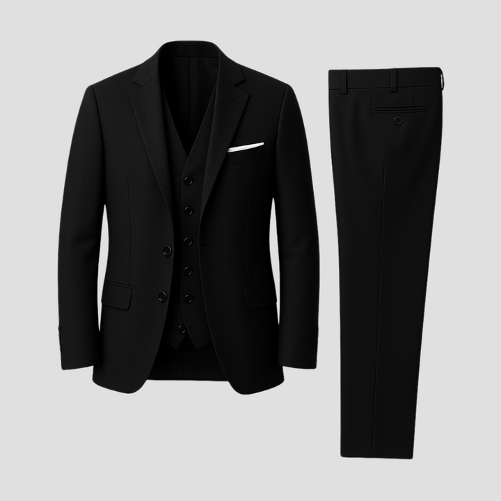 Men’s Three-Piece Suit with Waistcoat