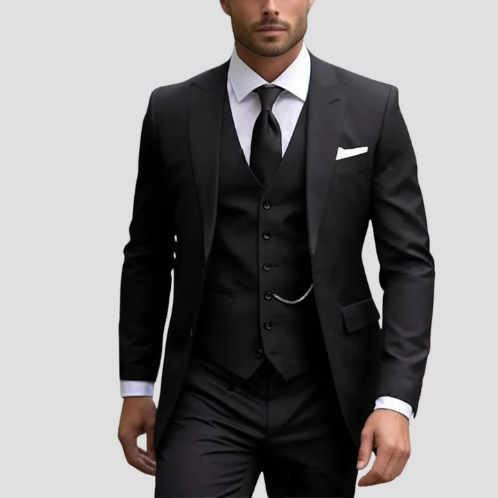 Men’s Three-Piece Suit with Waistcoat