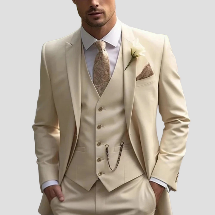 Men’s Three-Piece Suit with Waistcoat