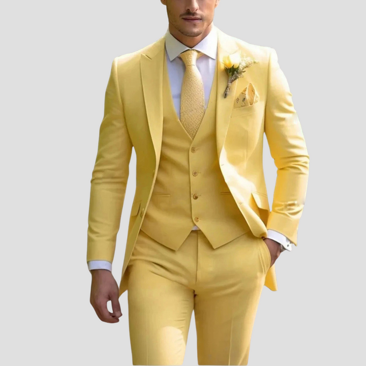 Men’s Three-Piece Suit with Waistcoat