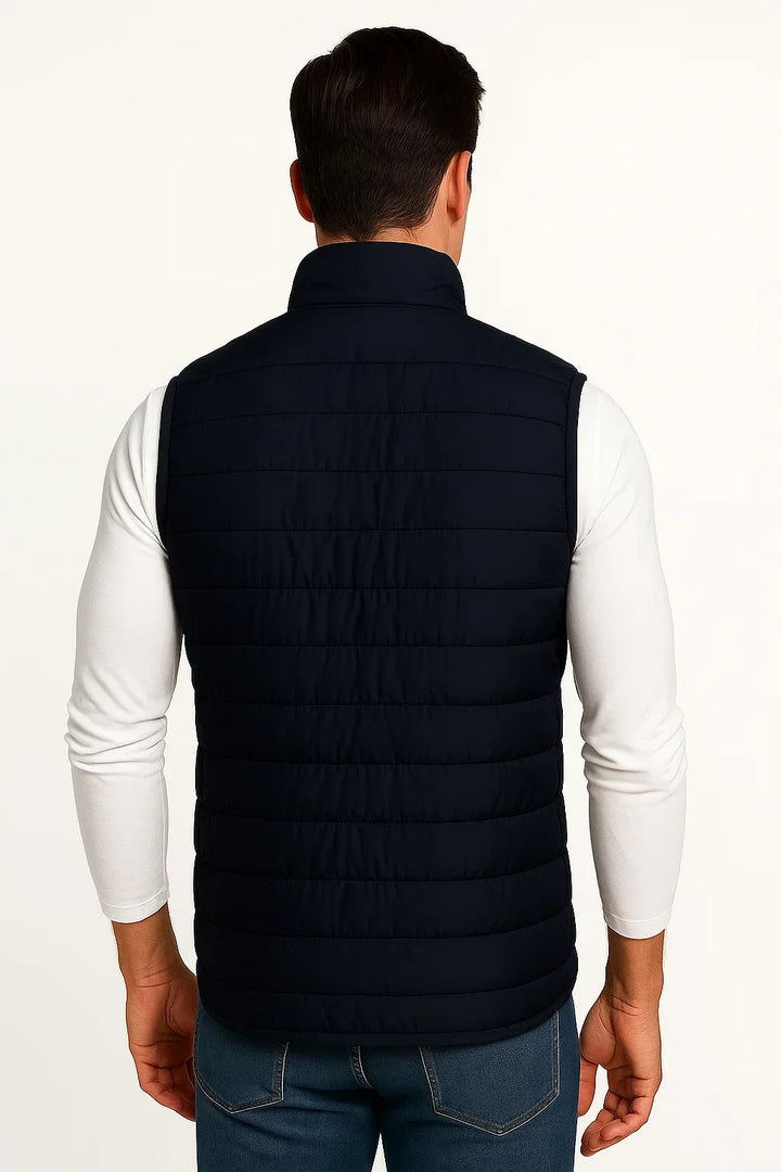 Men’s Warm Cotton-Lined Puffer Vest