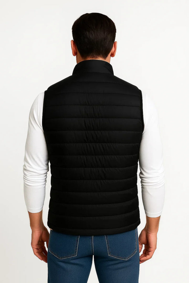 Men’s Warm Cotton-Lined Puffer Vest