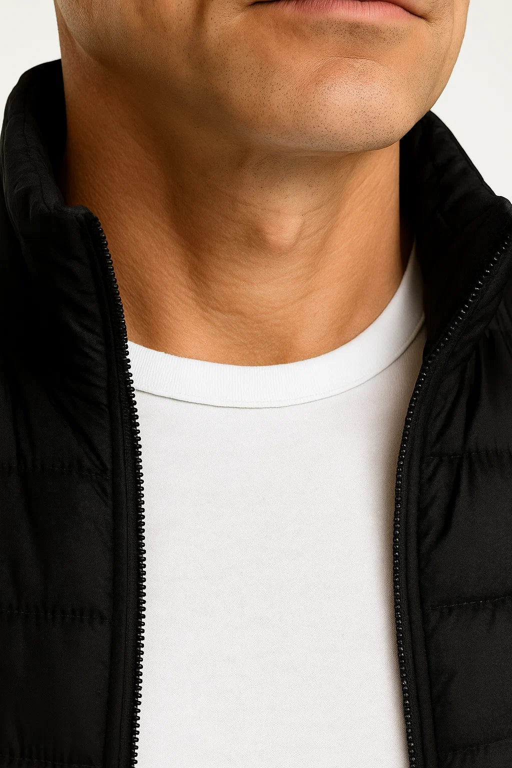Men’s Warm Cotton-Lined Puffer Vest