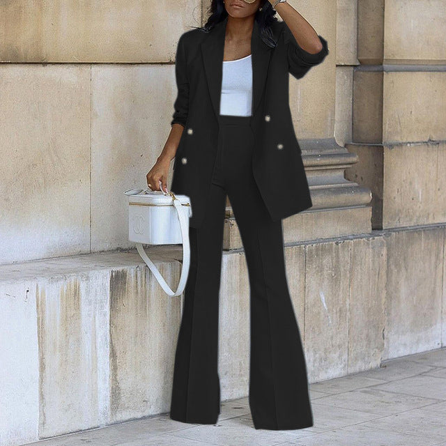 Women's 2-Piece Blazer Set - Jacket and Trousers