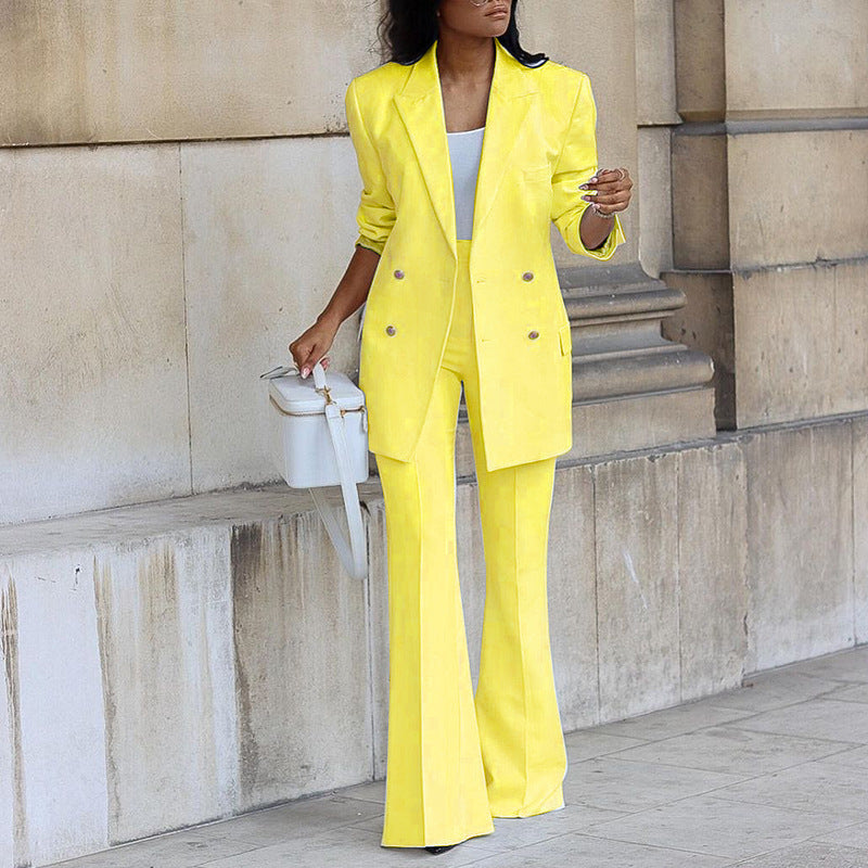 Women's 2-Piece Blazer Set - Jacket and Trousers