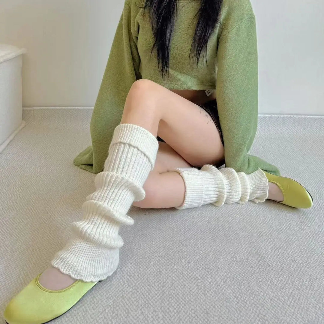 Mid-Calf Ribbed Leg Warmers