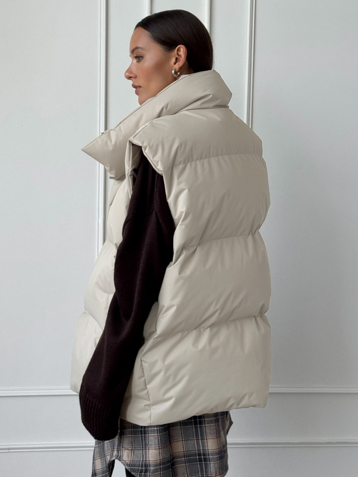 Minimalism Ultra Warm Woven Sleeveless Vest