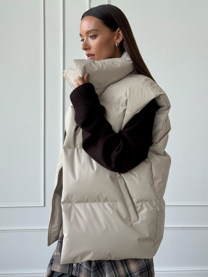 Minimalism Ultra Warm Woven Sleeveless Vest