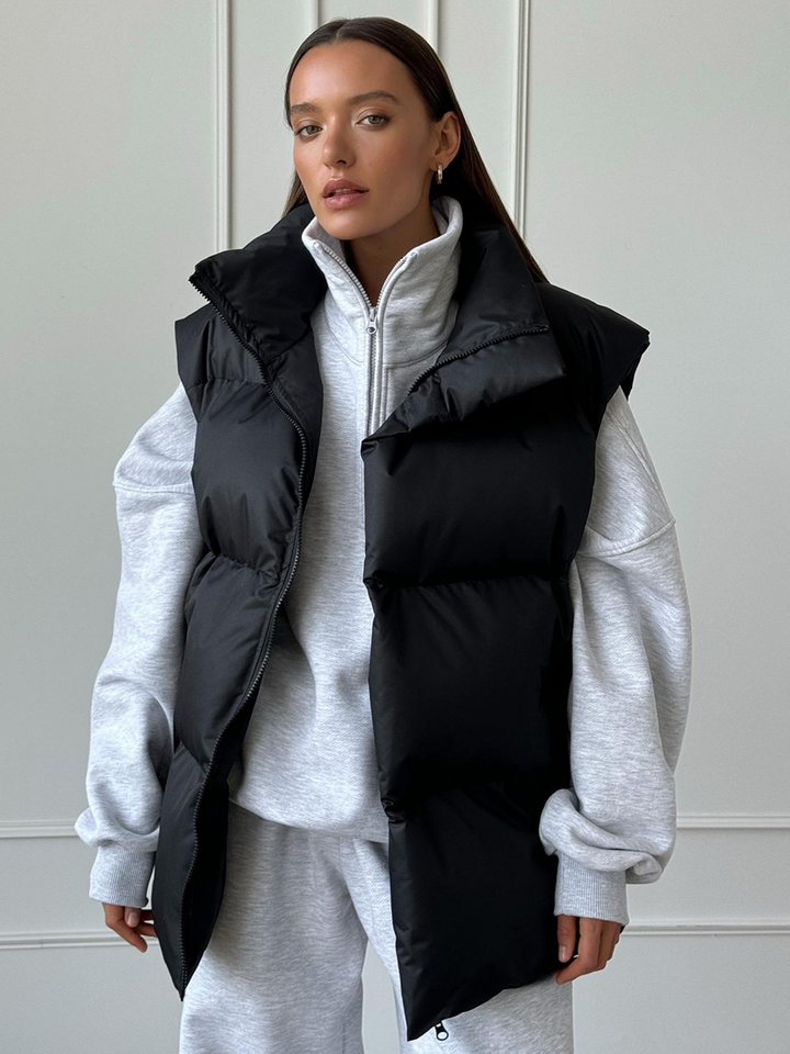 Minimalism Ultra Warm Woven Sleeveless Vest