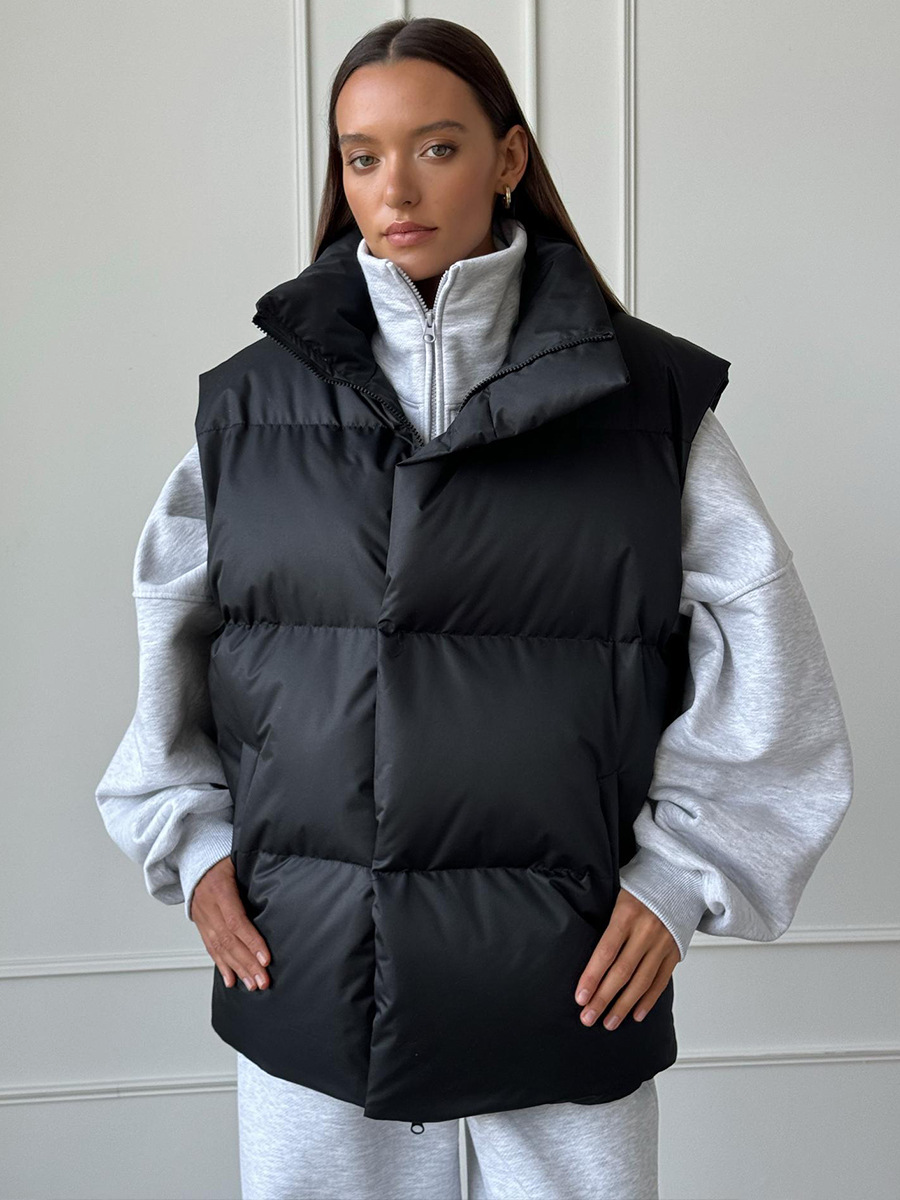 Minimalism Ultra Warm Woven Sleeveless Vest