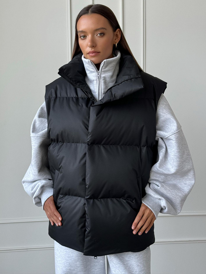Minimalism Ultra Warm Woven Sleeveless Vest