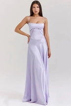 The Silky Satin Corset Maxi Dress