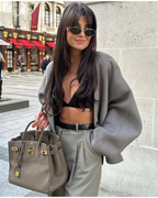 Elegant Warm V-Neck Winter Jacket