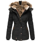 Warm Hooded Longline Winter Coat