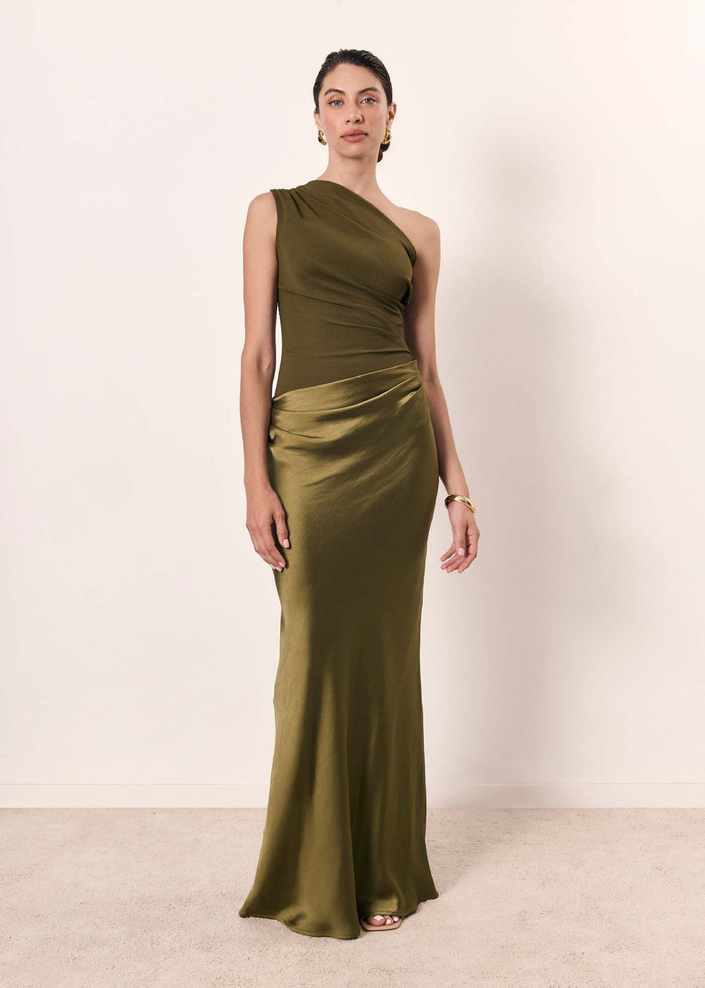 Women's Chic One-Shoulder Evening Dress