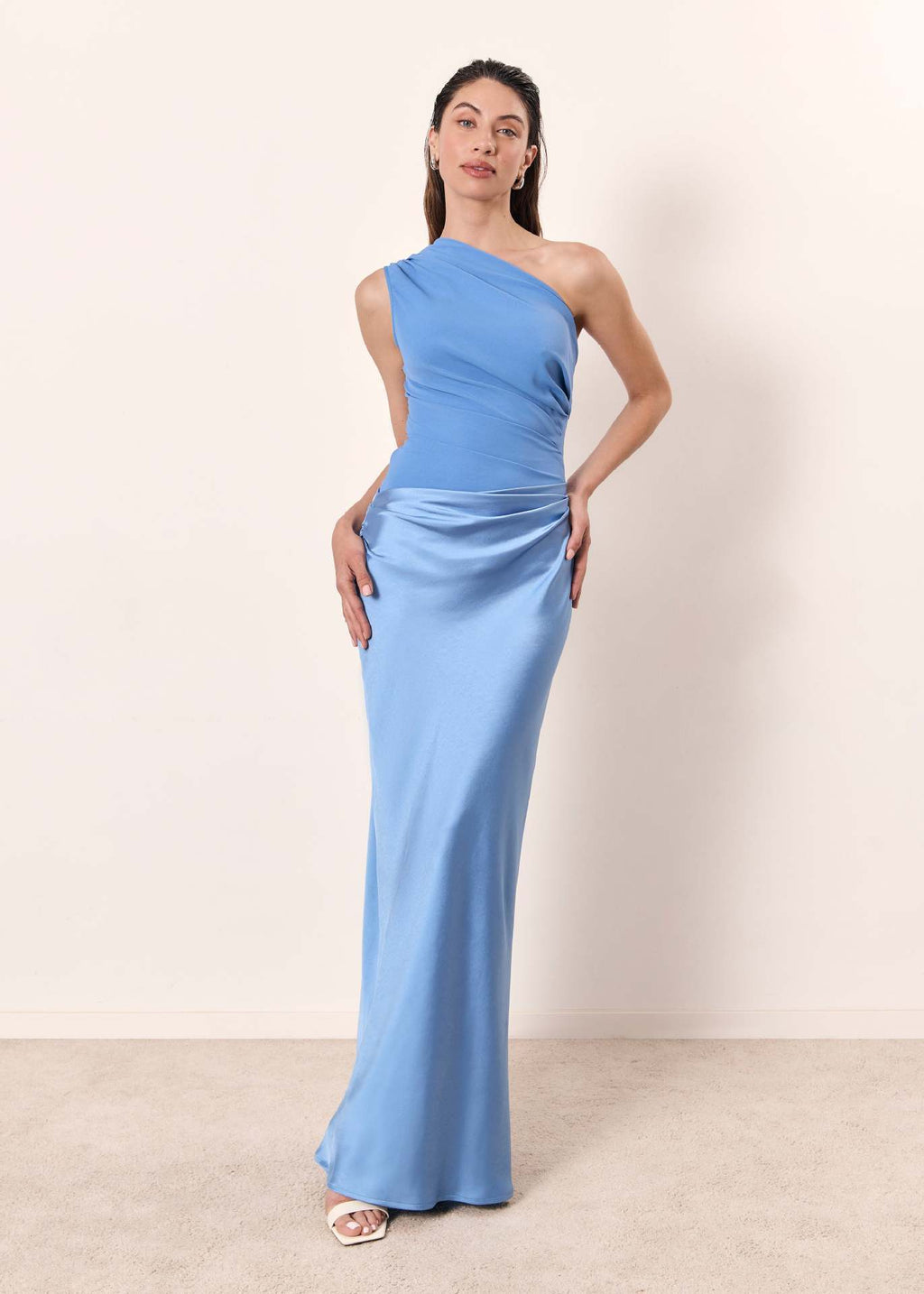 Women's Chic One-Shoulder Evening Dress