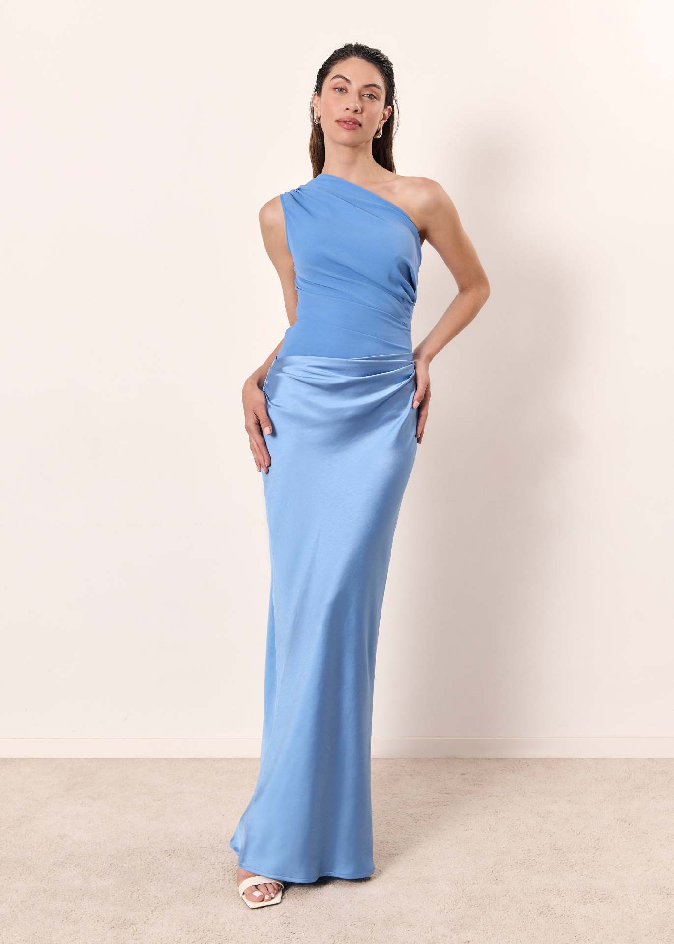 Women's Chic One-Shoulder Evening Dress