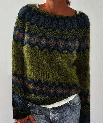 Nordic Pattern Women’s Sweater