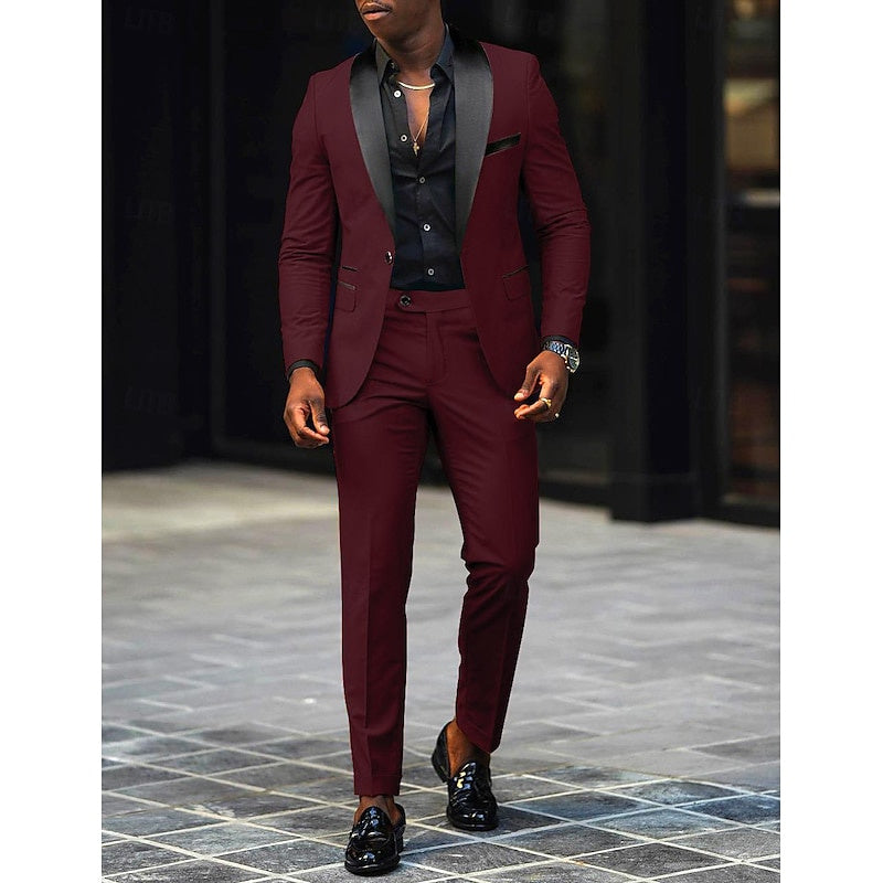 Notch Lapel Men’s Suit