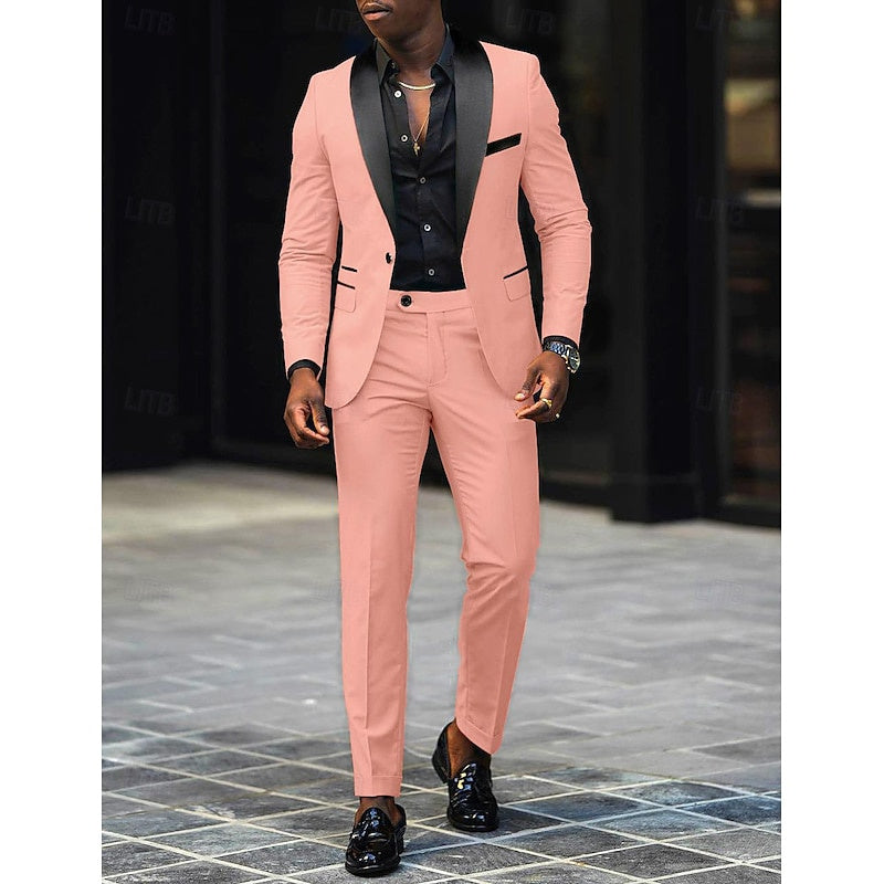 Notch Lapel Men’s Suit