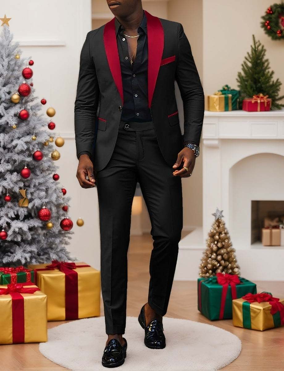 Notch Lapel Men’s Suit