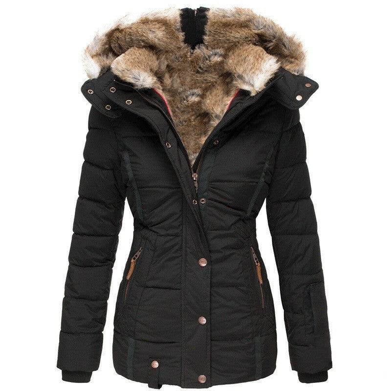 Warm Hooded Utility Parka Jacket