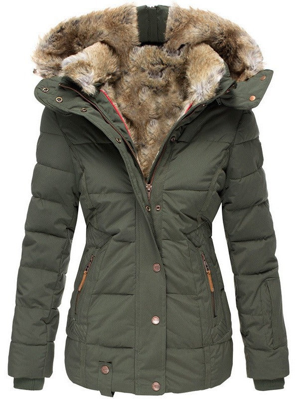 Warm Hooded Utility Parka Jacket