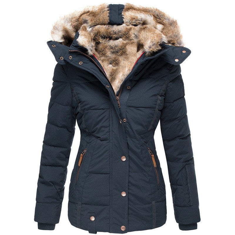 Warm Hooded Utility Parka Jacket