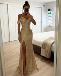 Maxi Evening Dress Women’s Shimmering Gown