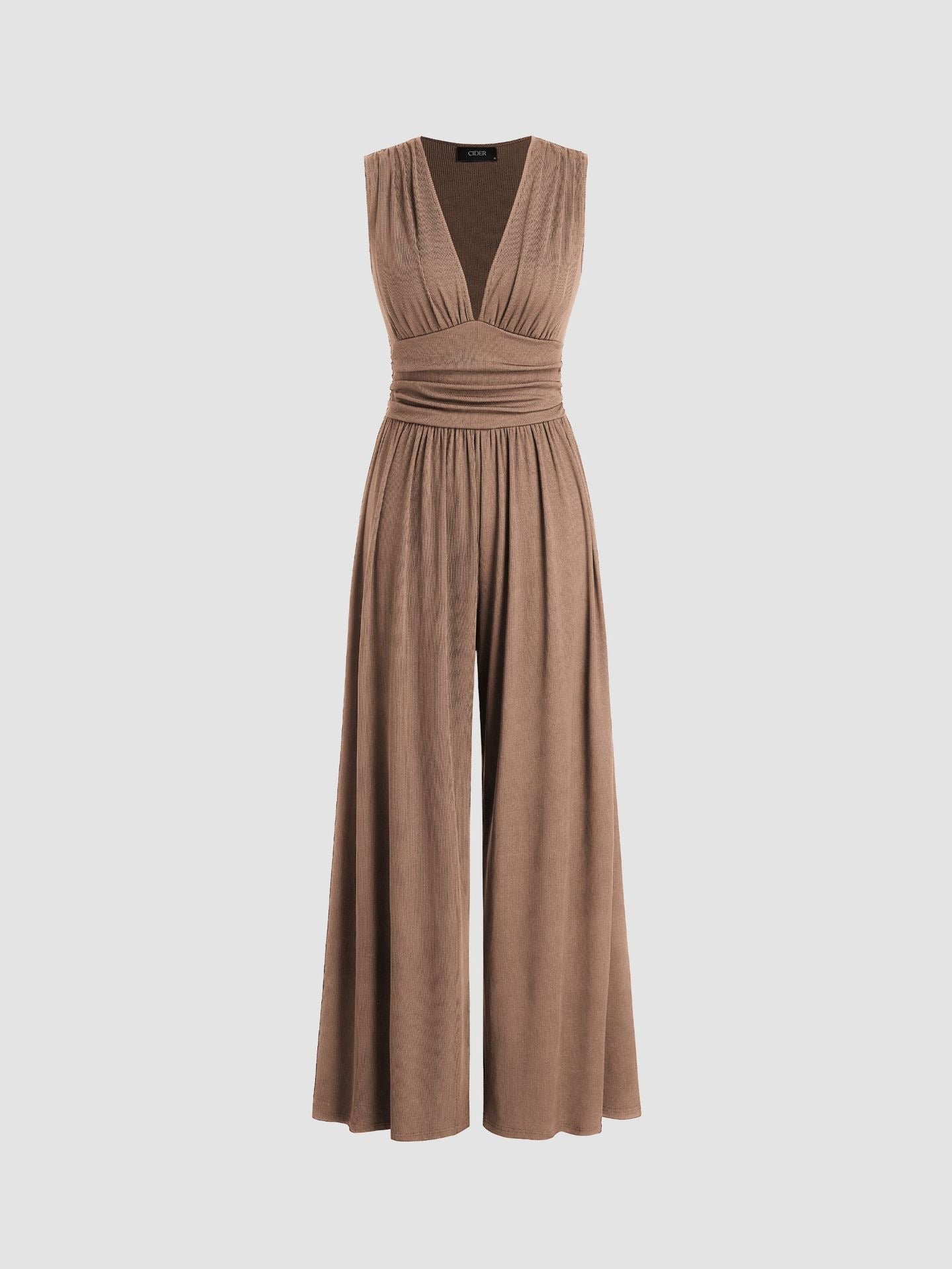 Ladies Tailored Jumpsuit – Sleeveless, Suitable for Casual and Summer Use