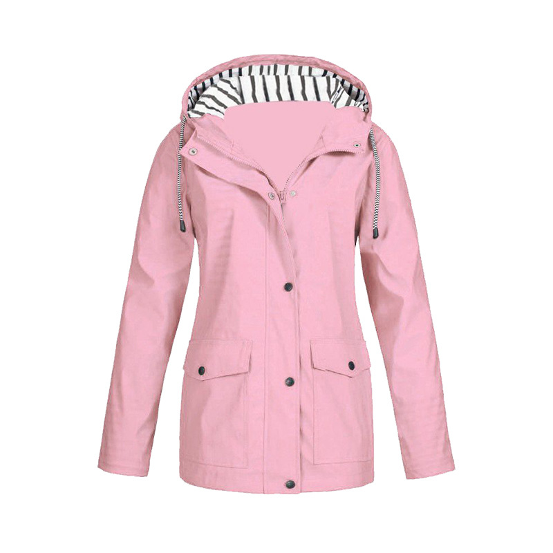 Waterproof Lightweight Hooded Rain Jacket