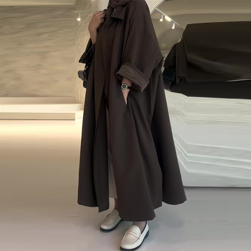 Long Oversized Minimalist Winter Coat