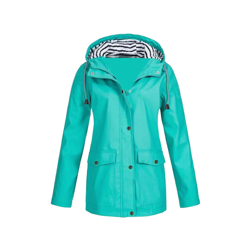 Waterproof Lightweight Hooded Rain Jacket