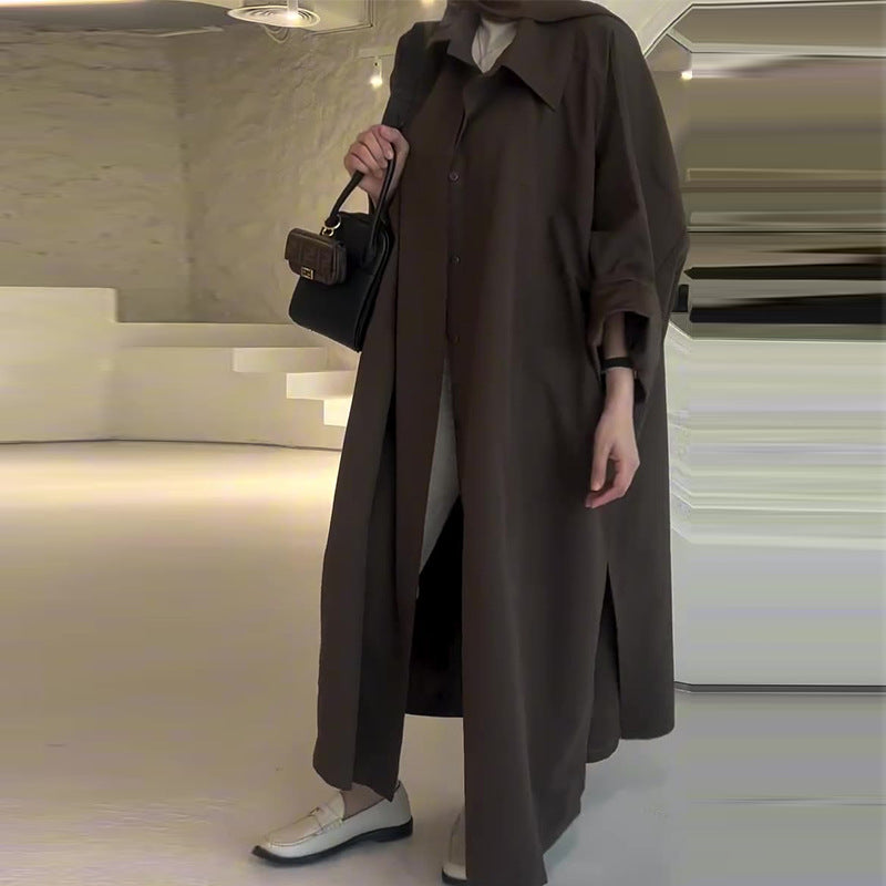 Long Oversized Minimalist Winter Coat