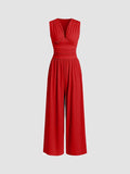 Ladies Tailored Jumpsuit – Sleeveless, Suitable for Casual and Summer Use