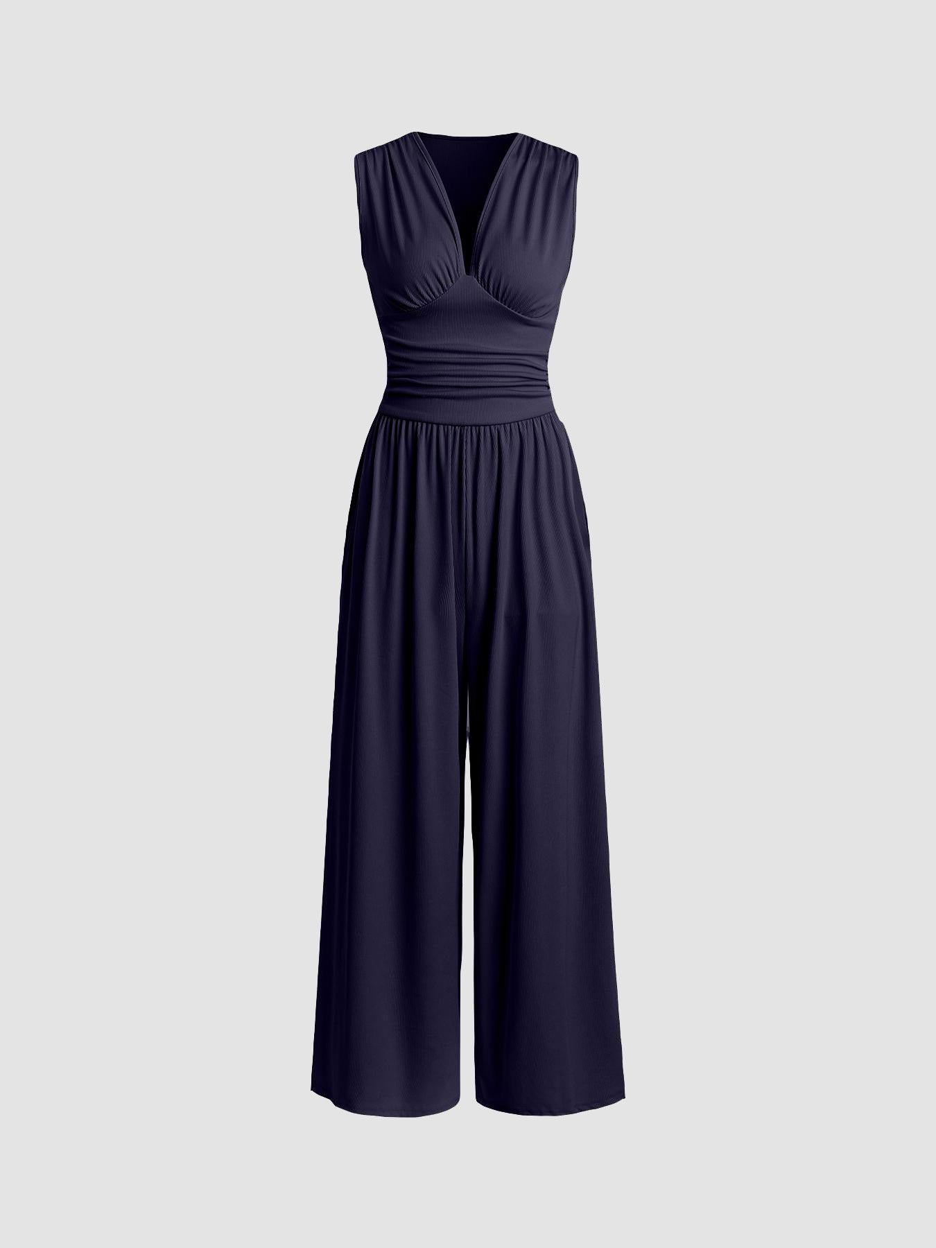 Ladies Tailored Jumpsuit – Sleeveless, Suitable for Casual and Summer Use